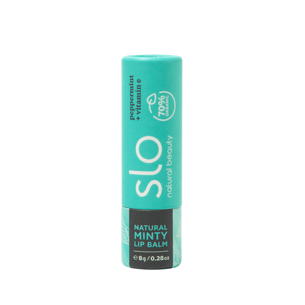 Slo Natural Beauty Lip Balm Peppermint + Vitamin E