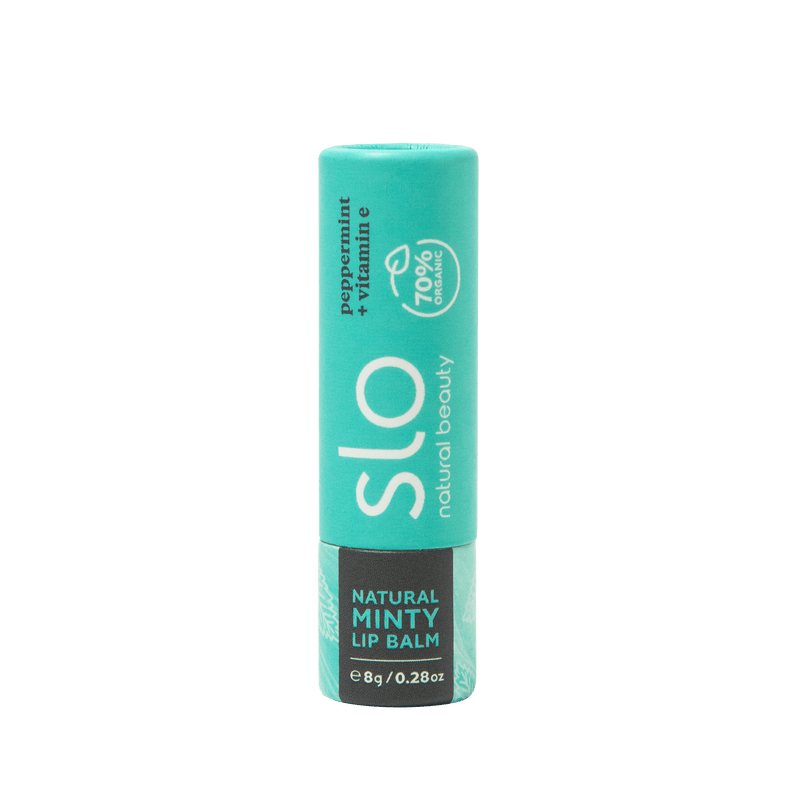 Slo Natural Beauty Lip Balm Peppermint + Vitamin E