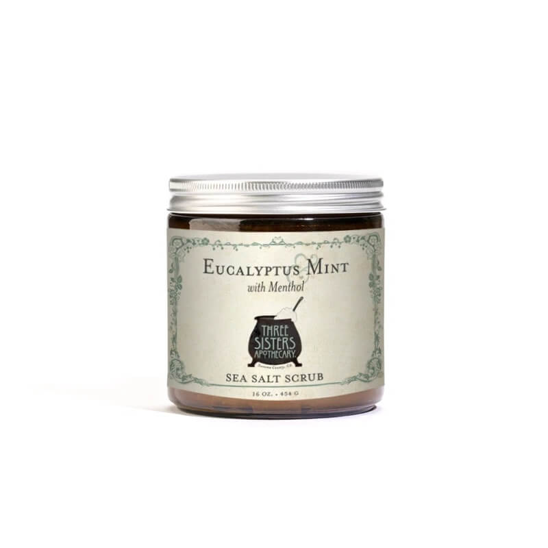 Three Sisters Apothecary Salt Scrub Eucalyptus Mint 16oz