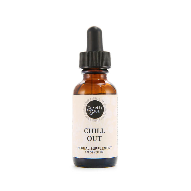 Scarlet Sage Chill Out 1oz Tincture - The Scarlet Sage Herb Co.
