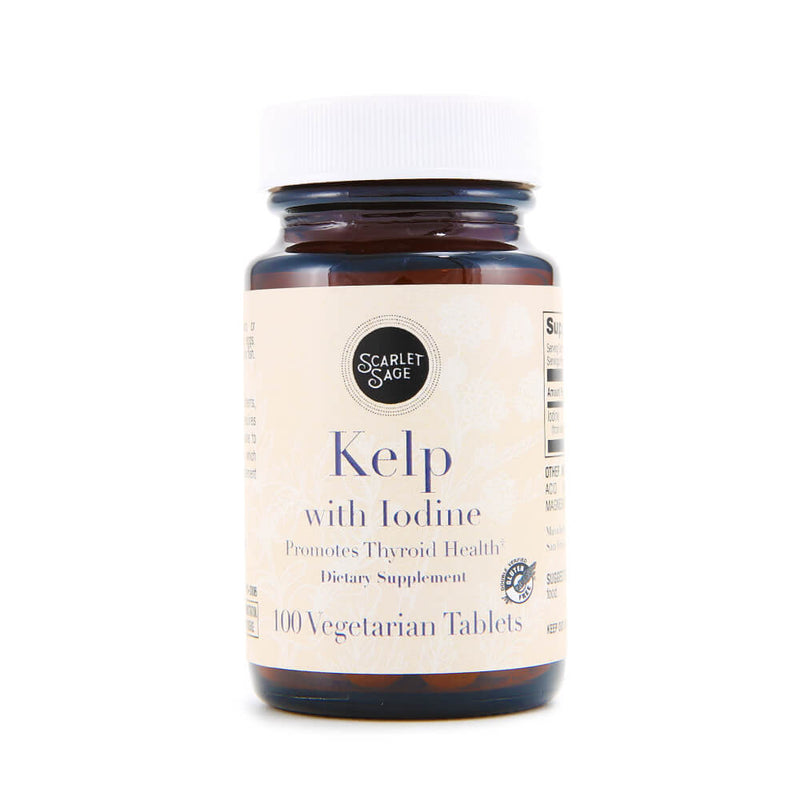 Scarlet Sage Kelp with Iodine 100ct