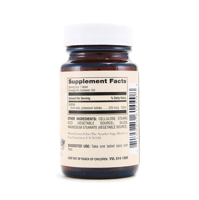 Scarlet Sage Kelp with Iodine 100ct