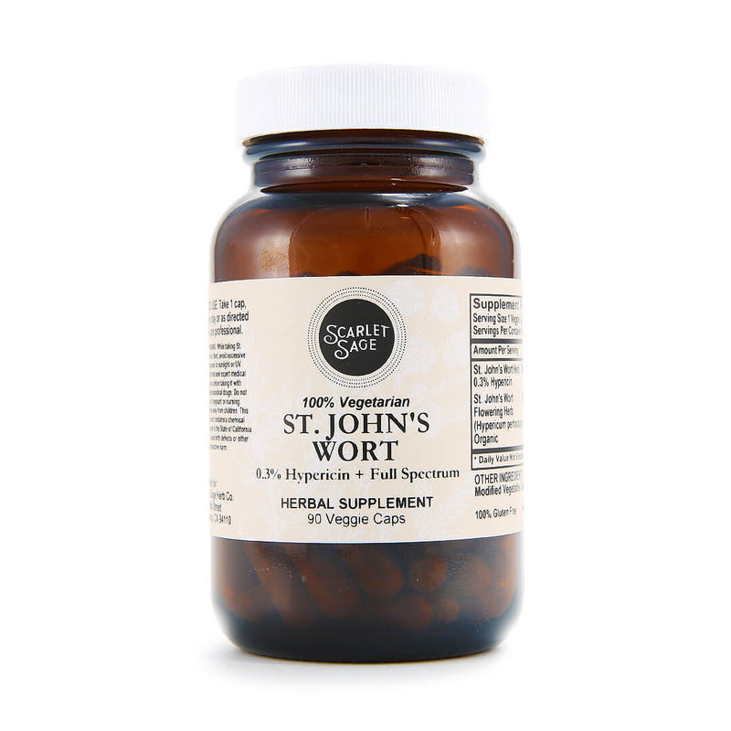 Scarlet Sage St. John's Wort 90ct - The Scarlet Sage Herb Co.
