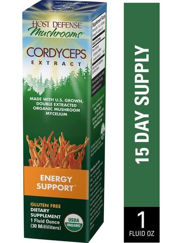 Host Defense Cordyceps Extract 1oz-Tinctures, Supplements-The Scarlet Sage Herb Co.