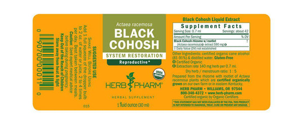 Herb Pharm Black Cohosh 1oz-Tinctures-The Scarlet Sage Herb Co.