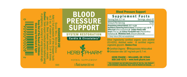 Herb Pharm Blood Pressure Support 1oz-Tinctures-The Scarlet Sage Herb Co.