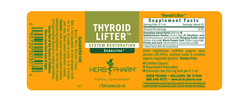 Herb Pharm Thyroid Lifter 1oz-Tinctures-The Scarlet Sage Herb Co.