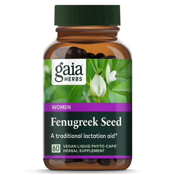 Gaia Herbs Fenugreek Seed 60ct-Supplements-The Scarlet Sage Herb Co.