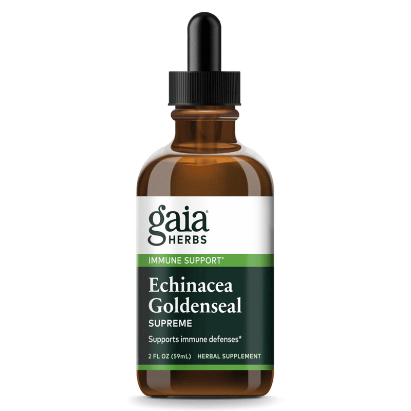 Gaia Herbs Tincture Echinacea Goldenseal Supreme 2oz-Tinctures-The Scarlet Sage Herb Co.