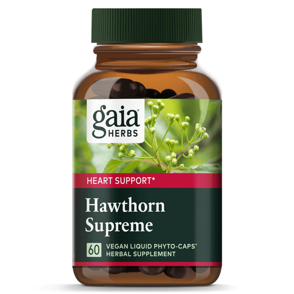 Gaia Herbs Hawthorn Supreme 60ct-Supplements-The Scarlet Sage Herb Co.
