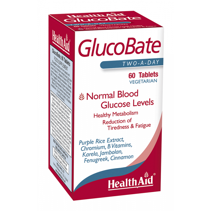 Health Aid GlucoBate 60ct-The Scarlet Sage Herb Co.
