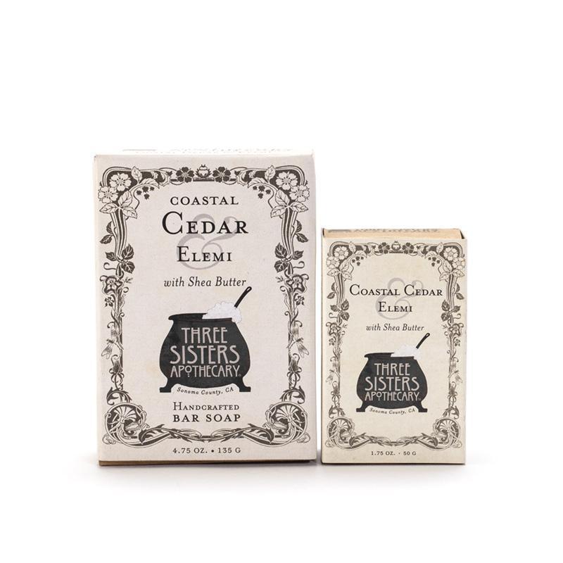 Three Sisters Apothecary Bar Soap Coastal Cedar Elemi-Bodycare-The Scarlet Sage Herb Co.