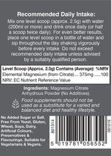 Health Aid Magnesium Citrate 7.05oz