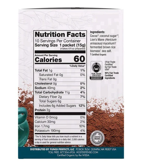 Host Defense MycoBrew Cocoa 10ct