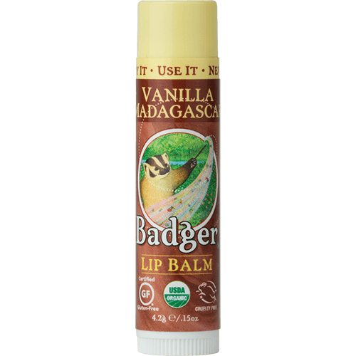 Badger Lip Balm Vanilla Madagascar .15oz - The Scarlet Sage Herb Co.