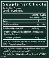 Gaia Herbs Ginkgo Leaf 60ct