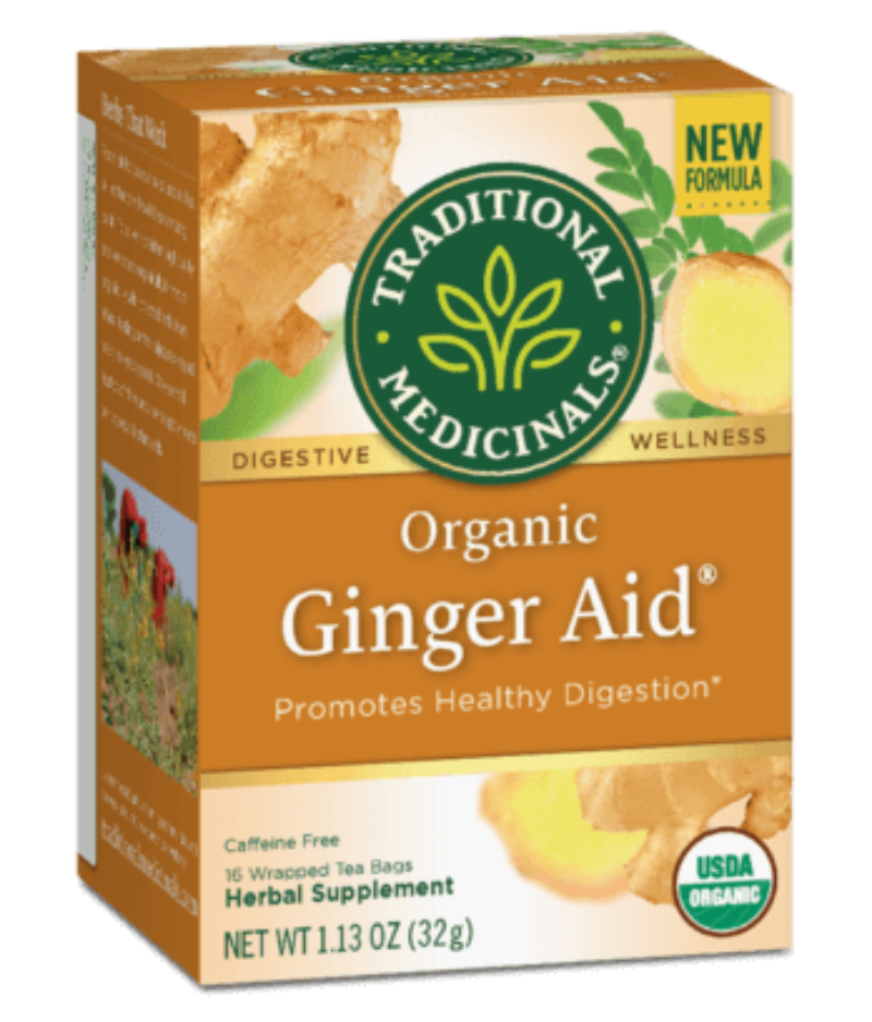 Traditional Medicinals Ginger Aid 16Ct-Teas-The Scarlet Sage Herb Co.