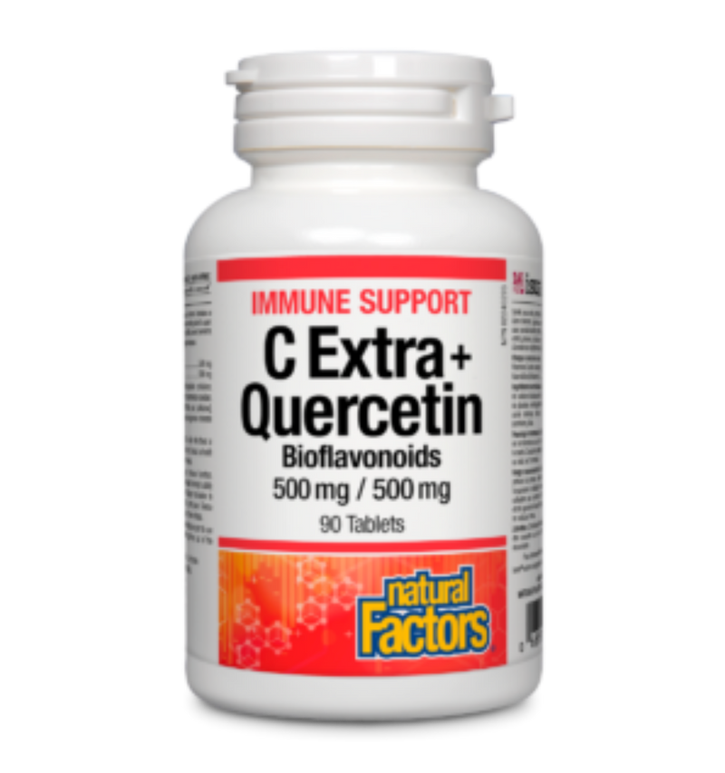 Natural Factors C Xtra + Quercetin Bioflavinoids 500mg/250mg 60ct