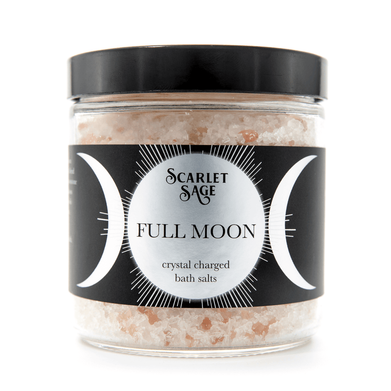 Full Moon Activated Bath Salts - The Scarlet Sage Herb Co.