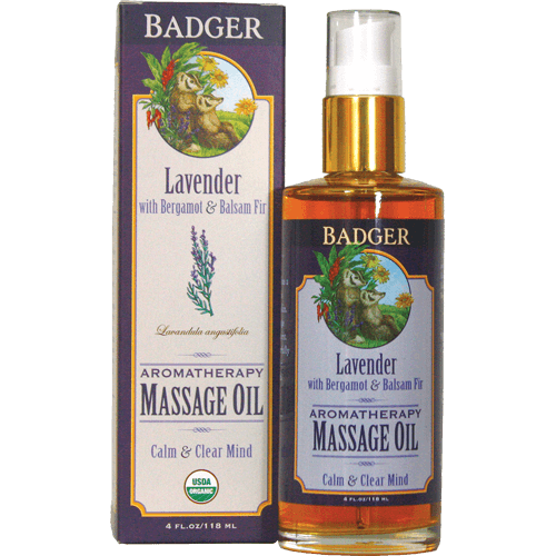 Badger Body Oil Lavender 4oz - The Scarlet Sage Herb Co.