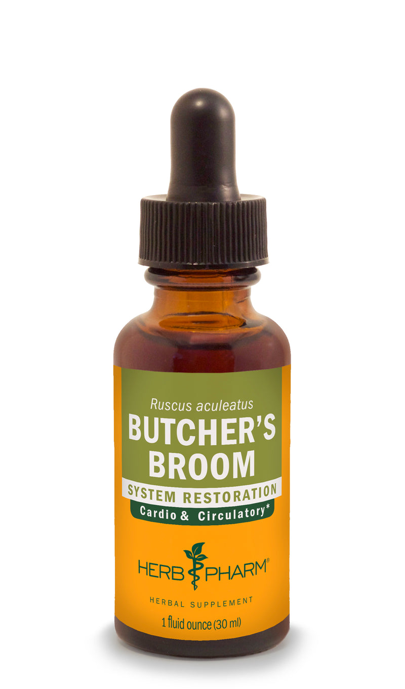 Herb Pharm Butchers Broom 1oz-Tinctures-The Scarlet Sage Herb Co.