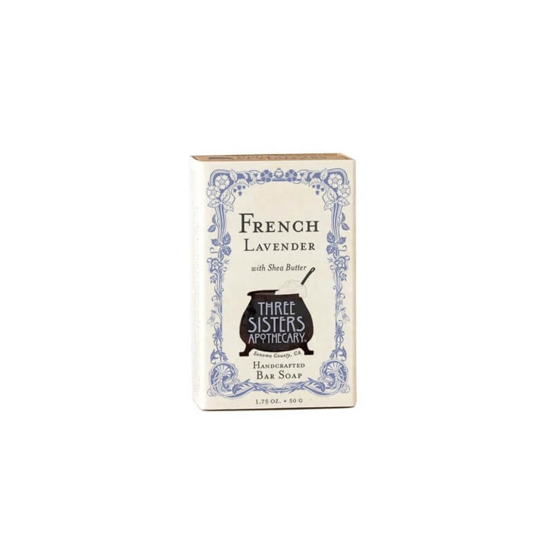 Three Sisters Apothecary Bar Soap French Lavender - The Scarlet Sage Herb Co.