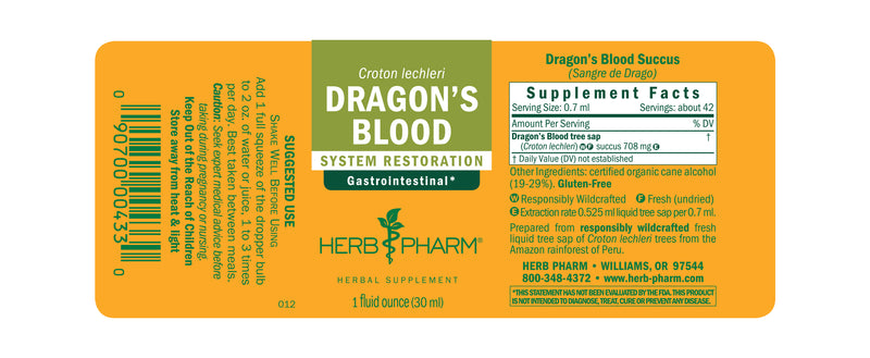Herb Pharm Dragons Blood 1oz-Tinctures-The Scarlet Sage Herb Co.