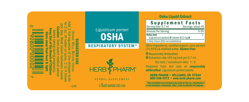 Herb Pharm Osha Root 1oz