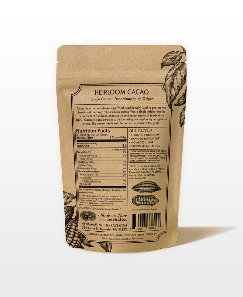 Anima Mundi Heirloom Cacao 6oz
