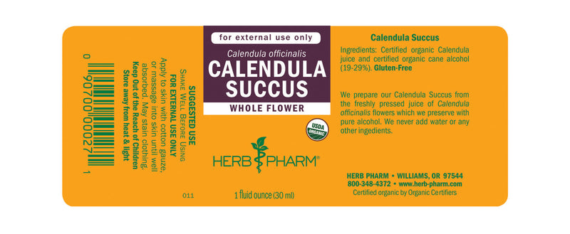 Herb Pharm Calendula Succus 1oz-Tinctures-The Scarlet Sage Herb Co.