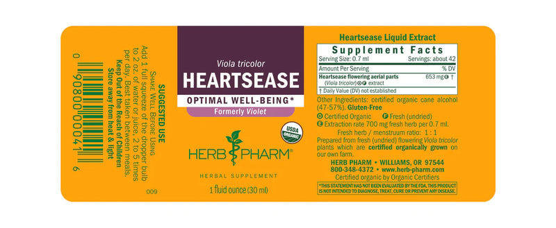 Herb Pharm Heartsease 1oz