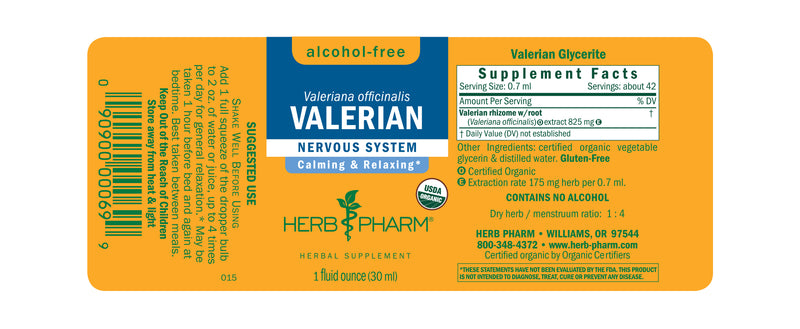 Herb Pharm Glycerite Valerian