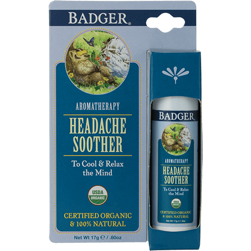 Badger Aromatherapy Headache Soother .60oz - The Scarlet Sage Herb Co.