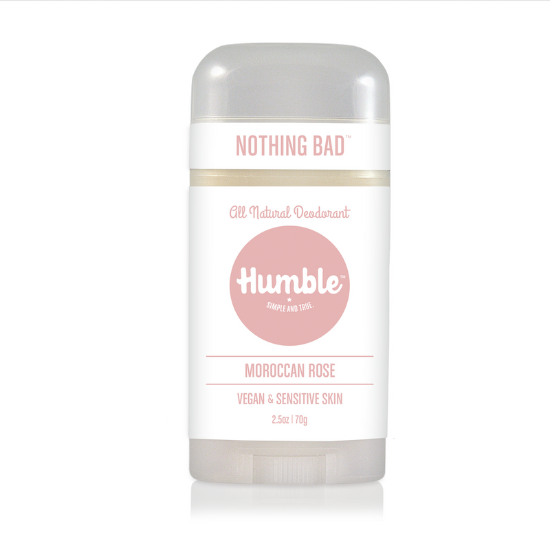 Humble Deodorant Sensitive Vegan Moroccan Rose 2.5oz-Bodycare-The Scarlet Sage Herb Co.