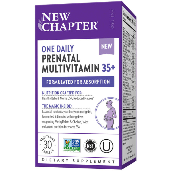 New Chapter One Daily Prenatal 35+ 30ct-Supplements-The Scarlet Sage Herb Co.