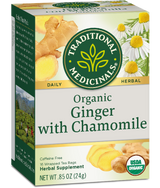 Traditional Medicinals Ginger Chamomile 16ct-Teas-The Scarlet Sage Herb Co.