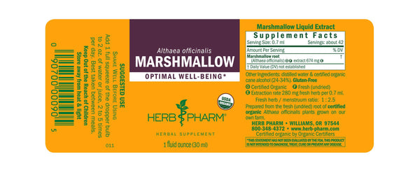 Herb Pharm Marshmallow 1oz-Tinctures-The Scarlet Sage Herb Co.