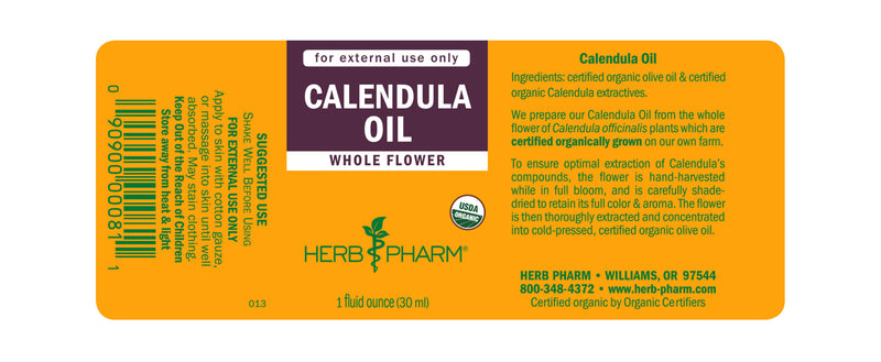 Herb Pharm Oil Calendula 1oz