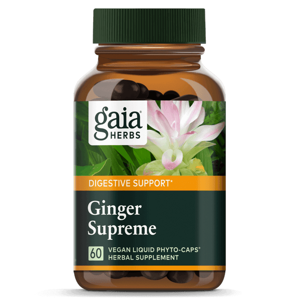 Gaia Herbs Ginger Supreme 60ct-Supplements-The Scarlet Sage Herb Co.