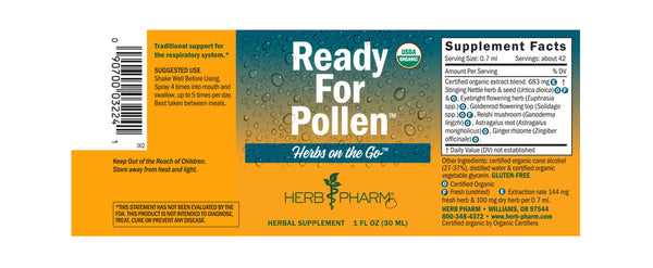 Herb Pharm Herbs on the Go: Ready For Pollen 1oz-Tinctures-The Scarlet Sage Herb Co.
