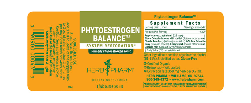Herb Pharm Phytoestrogen Tonic 1oz
