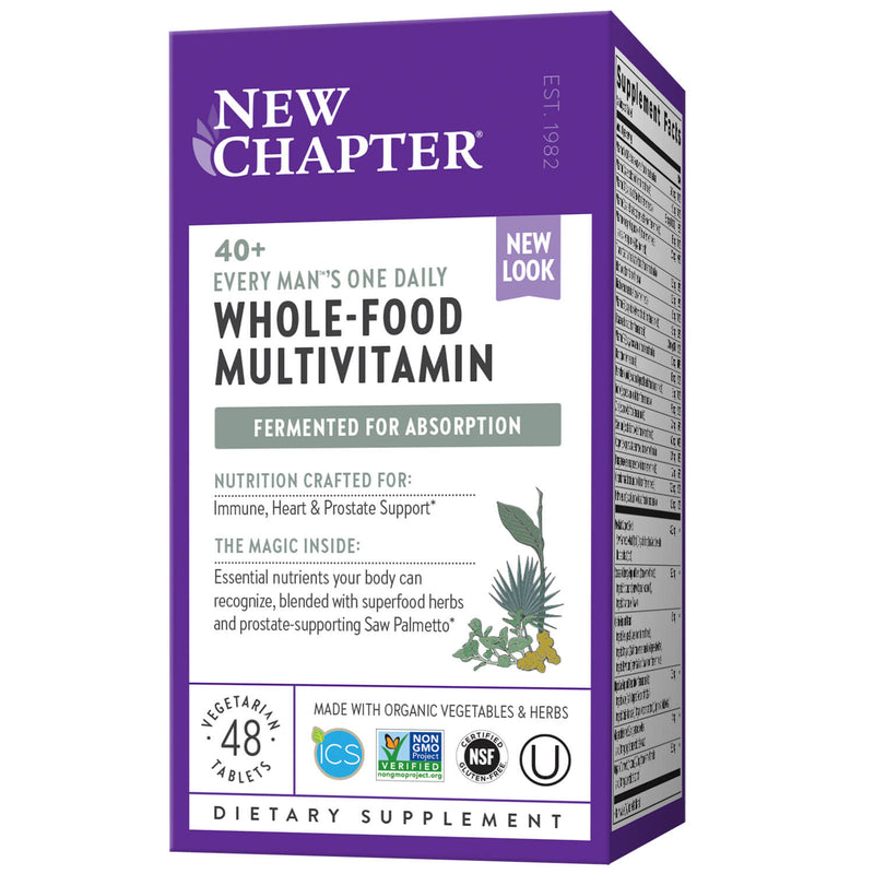 New Chapter Multi Every Man One Daily 40+ 48ct-Supplements-The Scarlet Sage Herb Co.