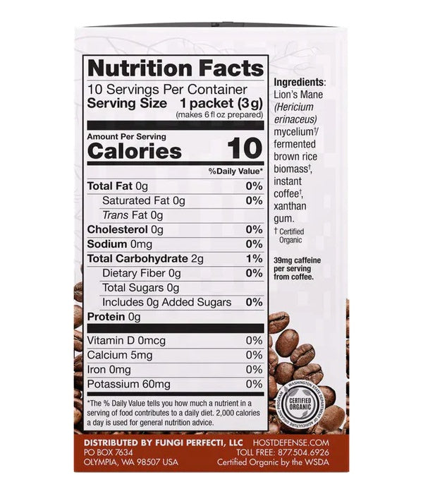 Host Defense MycoBrew Coffee 10ct