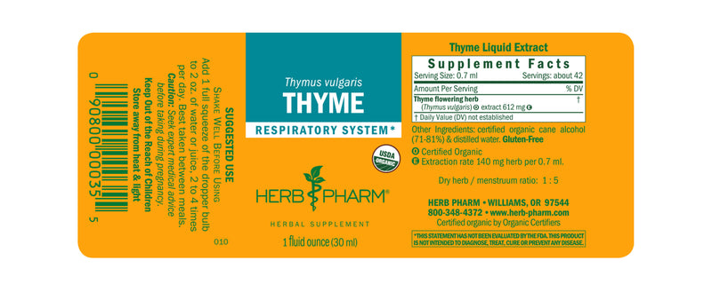 Herb Pharm Thyme 1oz
