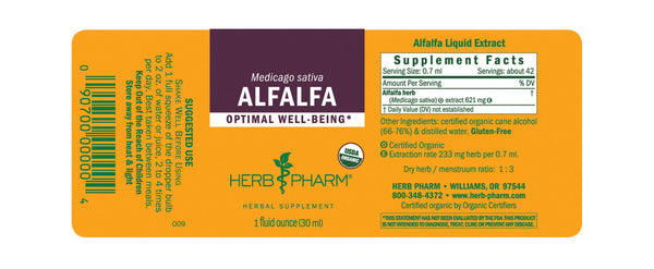 Herb Pharm Alfalfa 1oz-Tinctures-The Scarlet Sage Herb Co.