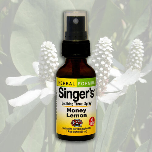 Herbs Etc Throat Spray Singers Honey Lemon1oz-Supplements-The Scarlet Sage Herb Co.
