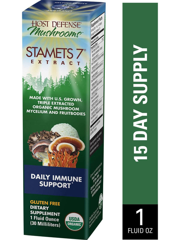 Host Defense Stamets 7 Extract 1oz - The Scarlet Sage Herb Co.