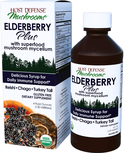 Host Defense Elderberry Plus 4oz-Supplements-The Scarlet Sage Herb Co.