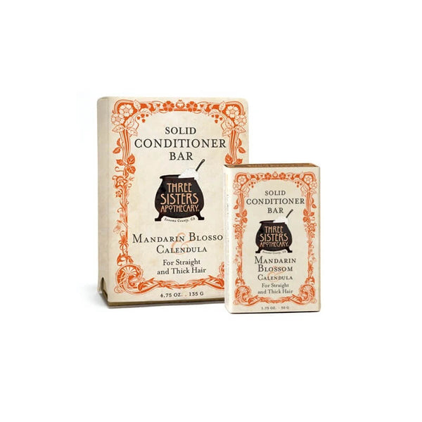 Three Sisters Apothecary Conditioner Bar Mandarin - The Scarlet Sage Herb Co.