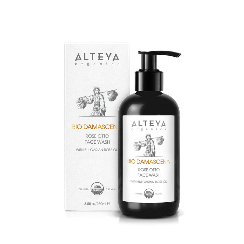 Alteya Face Wash Bio Damascena Rose Otto  8.5oz - The Scarlet Sage Herb Co.